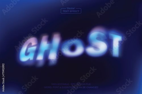 Ghost spooky Plasma Smoke Editable Text effect