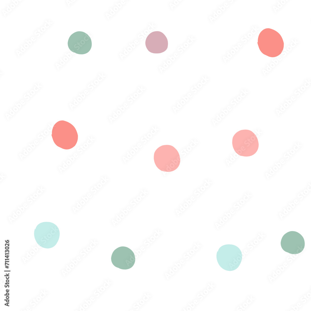 Simple polka dot pattern. Vector background in pastel colors Simple polka dot pattern. Vector background in pastel colors