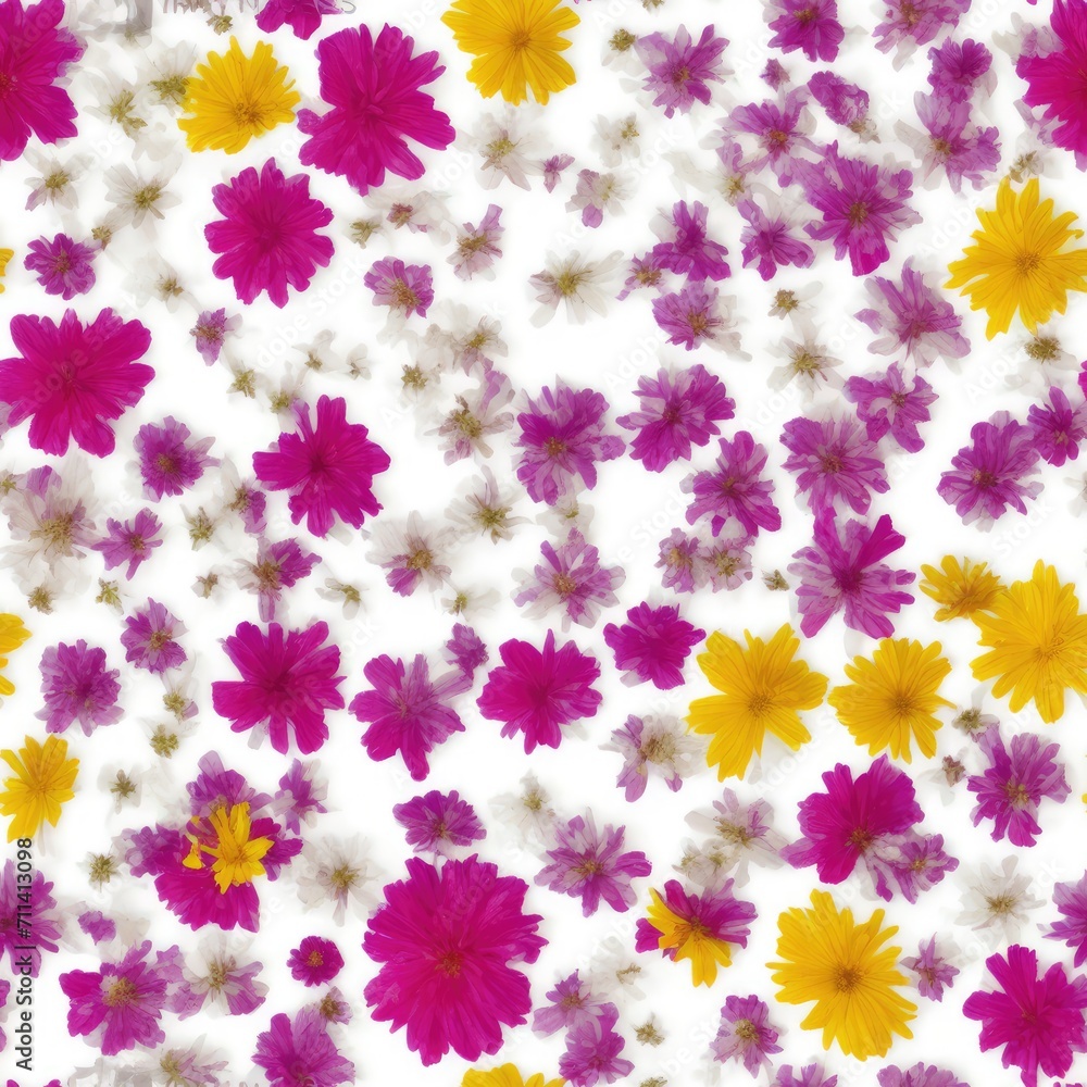 Flowers. Abstract seamless pattern. AI generated. Flowers. Abstract seamless pattern. AI generated.