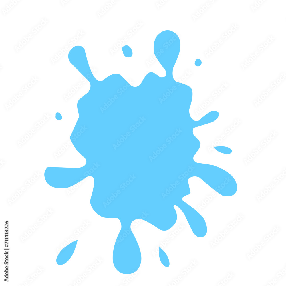 Fototapeta premium Colorful grunge blots, splats. Paint splash. Vector illustration.