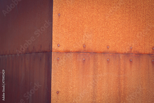 Metal background with corrosion and scratches.