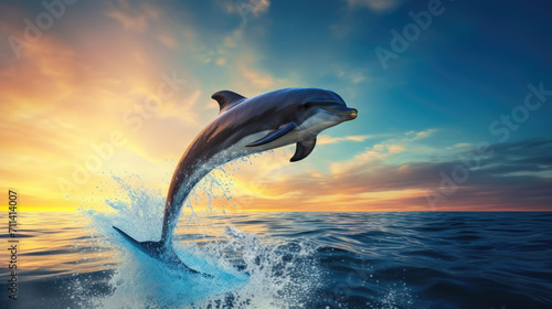 Dolphin Delight: Capturing Playful Scenes of Intelligent Marine Life © Graphics.Parasite