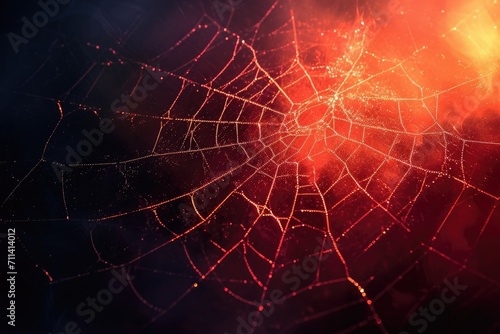 Intricate Abstract Spiderweb Design