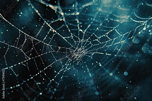 Intricate Abstract Spiderweb Pattern