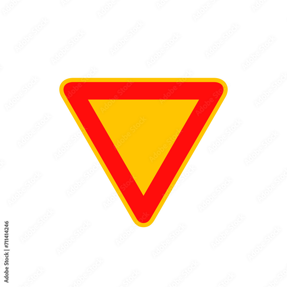 Give way sign graphic design Give way sign graphic design