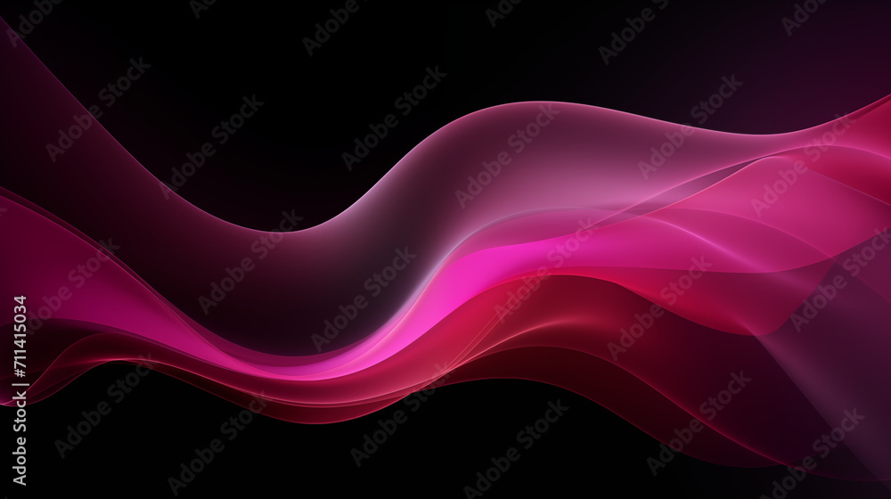 Néon effet flou, vague en mouvement, rose, mauve sur fond noir. Pour conception et création graphique, bannière. Néon effet flou, vague en mouvement, rose, mauve sur fond noir. Pour conception et création graphique, bannière.
