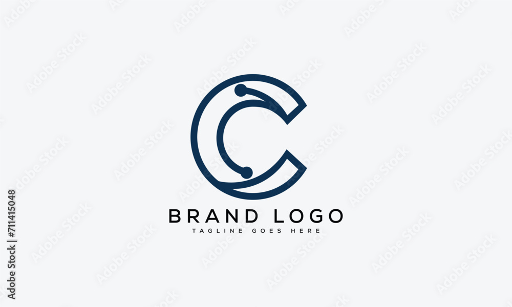 letter C logo design vector template design for brand.