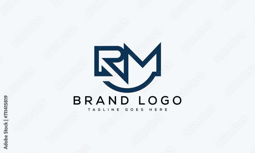 letter RM logo design vector template design for brand. letter RM logo design vector template design for brand.
