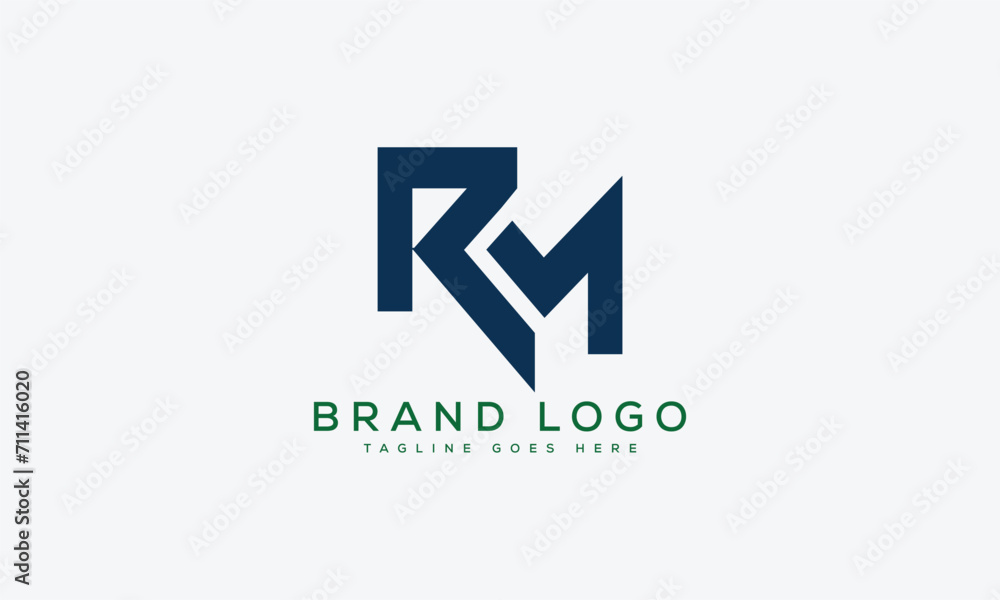 letter RM logo design vector template design for brand. letter RM logo design vector template design for brand.