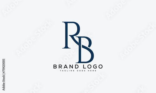 letter RB logo design vector template design for brand.