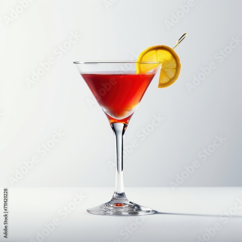 Wallpaper Mural Cosmopolitan cocktail in a martini glass. Clean background. For a restaurant or bar menu Torontodigital.ca