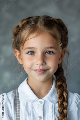 A 5 year old cheerful girl ...