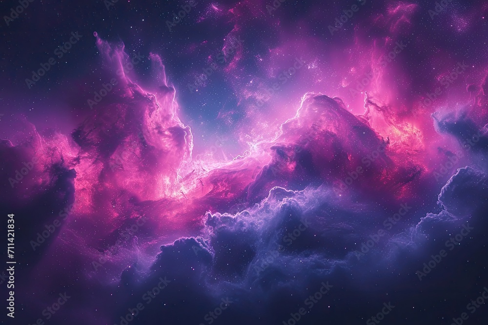 Electrifying Nebula - obrazy, fototapety, plakaty 