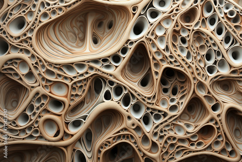 Biomorphic design skin cells texture macro. Generative ai.