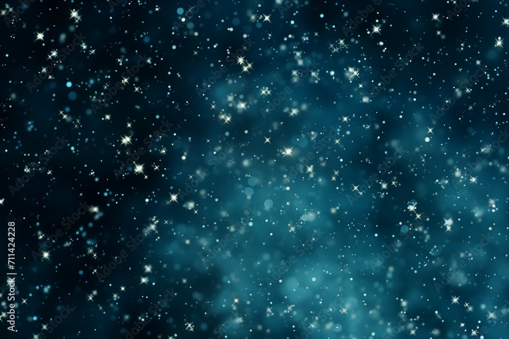 Twinkling Stars in Deep Blue Night Sky Background Twinkling Stars in Deep Blue Night Sky Background