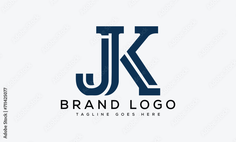 letter JK logo design vector template design for brand. letter JK logo design vector template design for brand.
