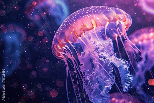 Radiant Jellyfish Tentacles © Louis Deconinck