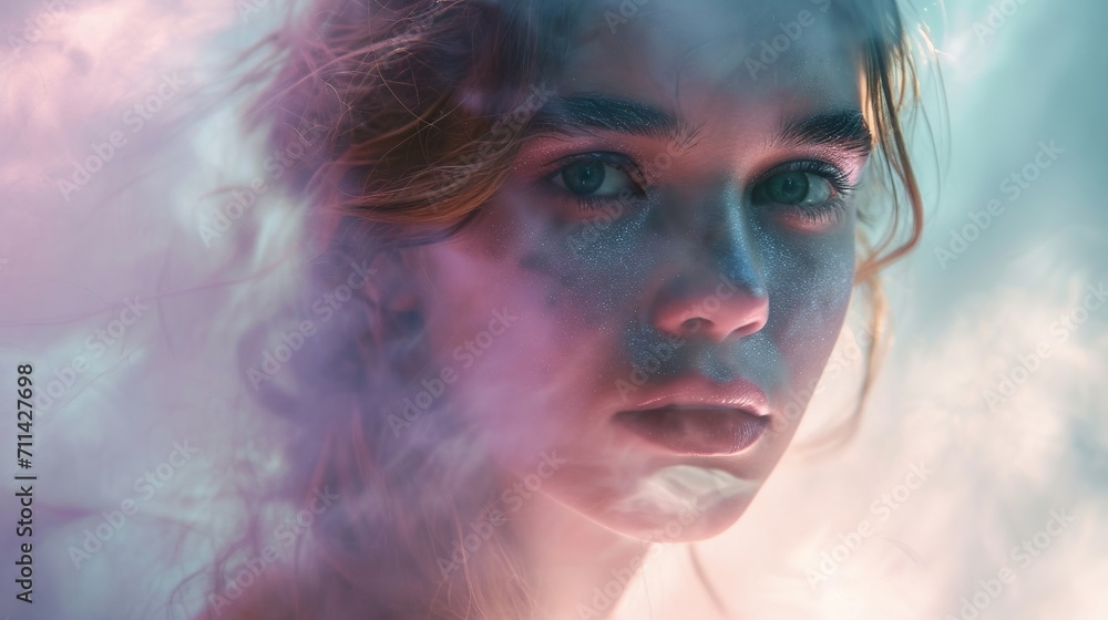 Ethereal portrait of a young woman Ethereal portrait of a young woman