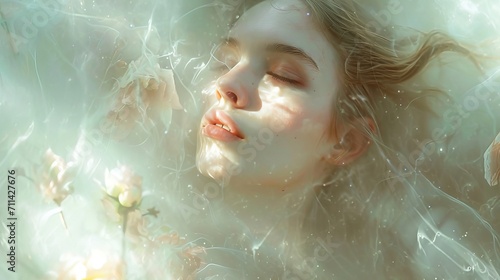 Ethereal portrait of a young woman