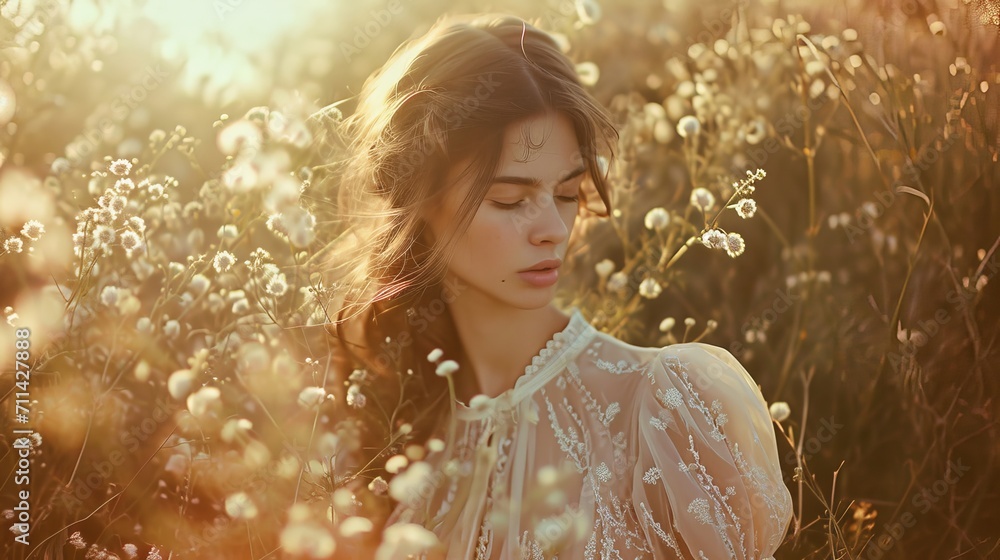 Ethereal portrait of a young woman Ethereal portrait of a young woman