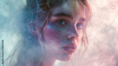Ethereal portrait of a young woman