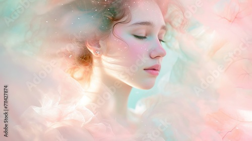 Ethereal portrait of a young woman © Ege