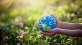 Earth globe, a concept of climate change, global warming and environment preservation
