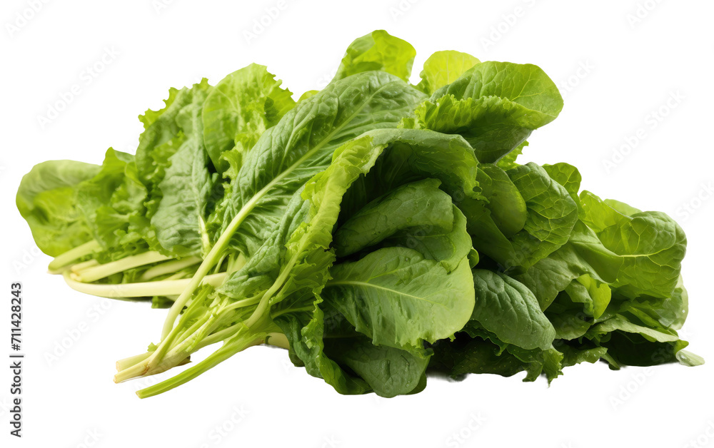 Mustard Greens Bringing a Burst of Color to Your Plate on White or PNG Transparent Background Mustard Greens Bringing a Burst of Color to Your Plate on White or PNG Transparent Background