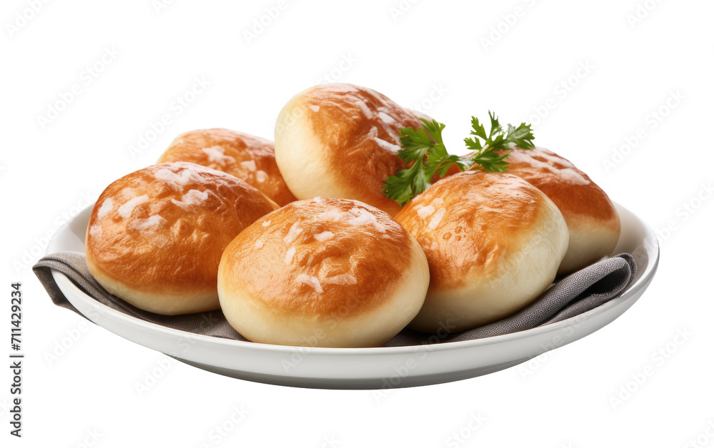 Embracing the Flaky Goodness of Pirozhki from Russia on White or PNG Transparent Background