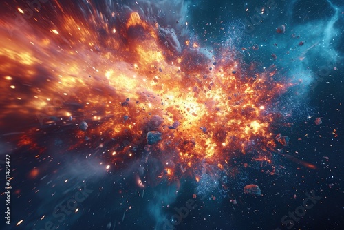 Stunning Particle Explosion