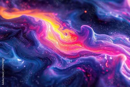 Intergalactic Psychedelic Liquid Swirls