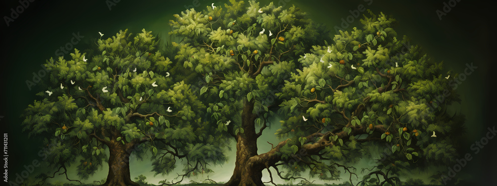 Fototapeta premium Roots of Life: A divine Prophecy