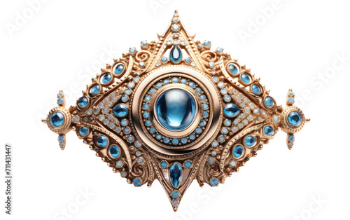 The Protective Aura of the Turkish Evil Eye Talisman on White or PNG Transparent Background photo