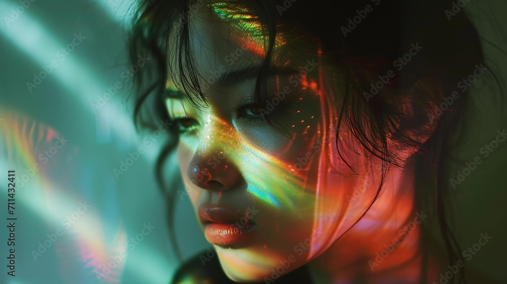 Close up portrait of a woman