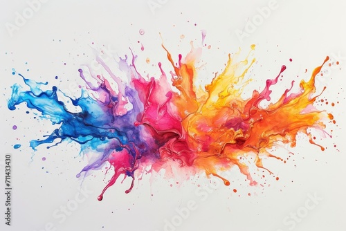 Vibrant Watercolor Explosion