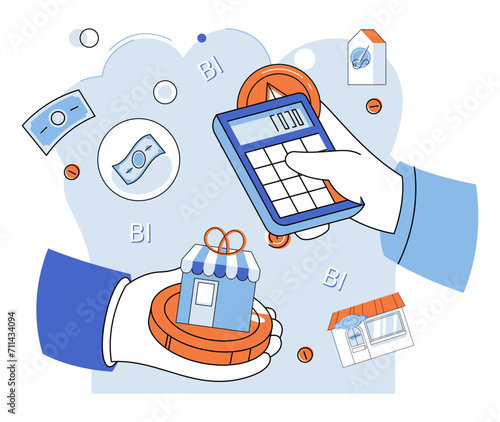 Tax information. Vector illustration. Economic growth is influenced by tax policies and their impact on businesses and individuals Insurance premiums and benefits may have tax consequences Payroll