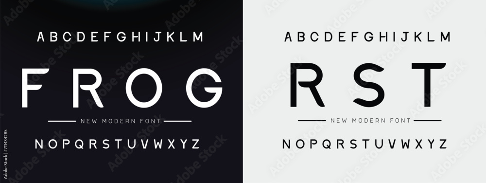 Futuristic sc ifi alphabet font. digital space typography vector illustration design - obrazy, fototapety, plakaty 