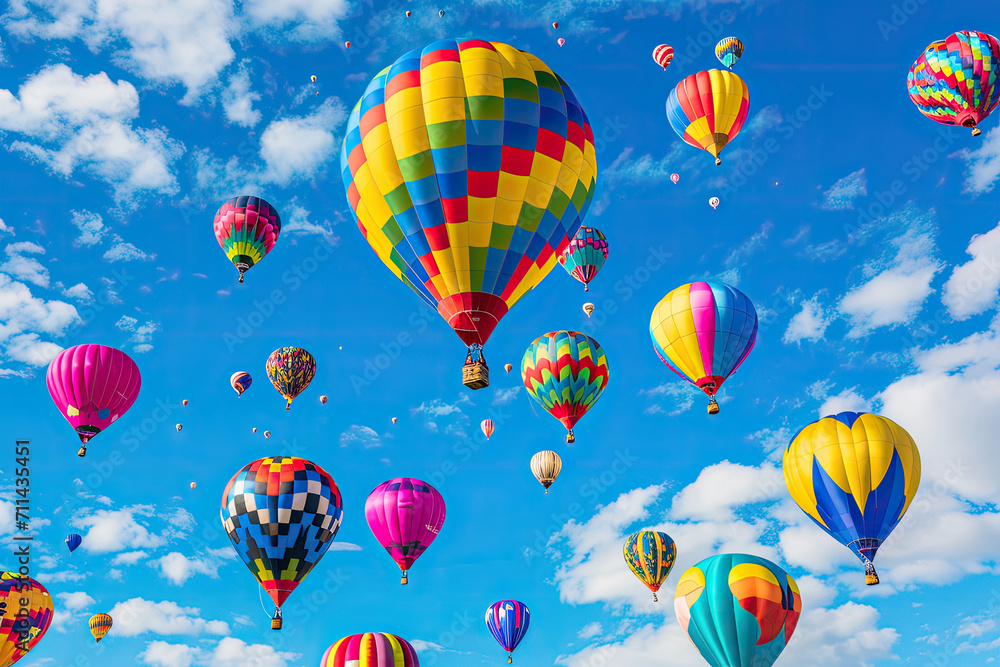 Obraz premium Captivating Springtime Balloon Display., spring art