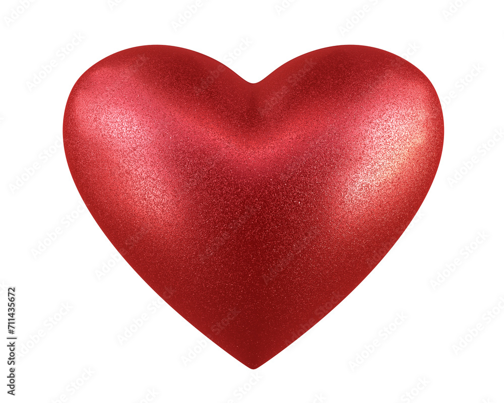 heart render (isolated on white and clipping path)

