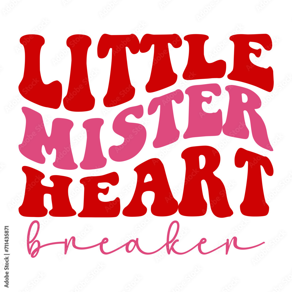 Little Mister Heart Breaker Retro SVG
