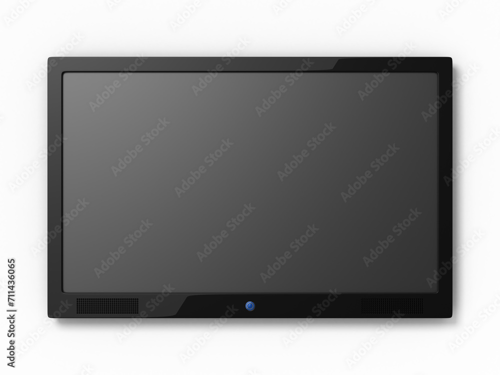 3d render lcd television (isolated on white and clipping path)