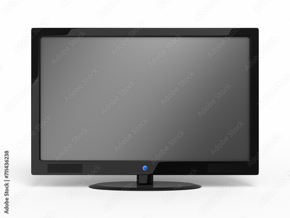 3d render lcd television (isolated on white and clipping path) 3d render lcd television (isolated on white and clipping path)