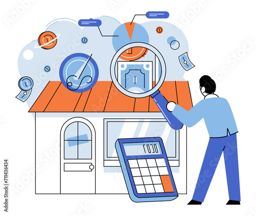 Tax information. Vector illustration. The tax information concept underscores importance accurate and reliable tax data Effective management tax liabilities is crucial for individuals and businesses