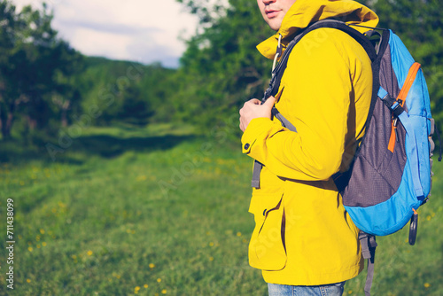 hiker in the mountains