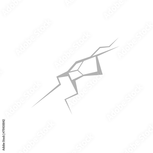 fault icon on a white background, vector illustration