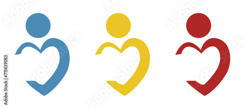 heart concept icon on a white background, vector illustration