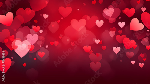 Valentine's Day background with hearts, love and romance background