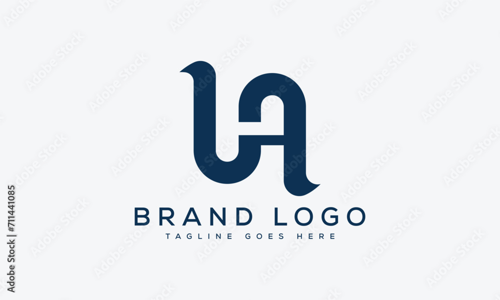 letter HA logo design vector template design for brand.