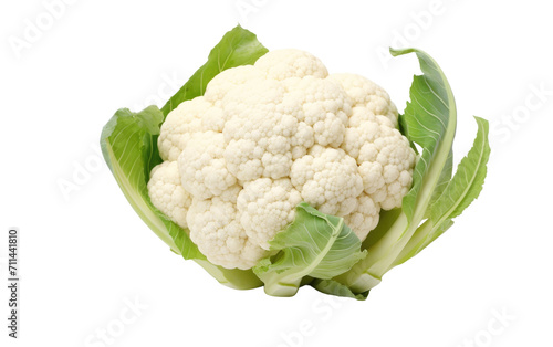 Savoring the Delicate Flavor of Cauliflower on White or PNG Transparent Background