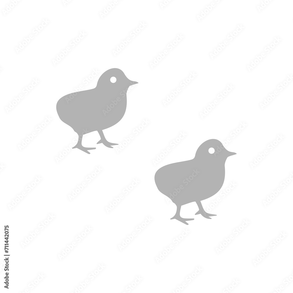 chicken icon on a white background, vector illustration chicken icon on a white background, vector illustration